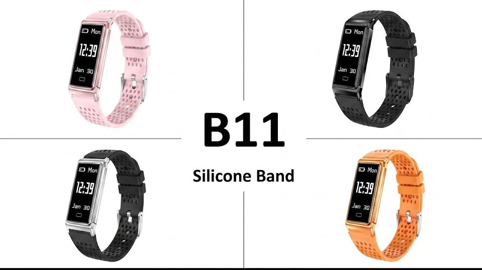 B11 Smart Band — Silicone Sport Strap