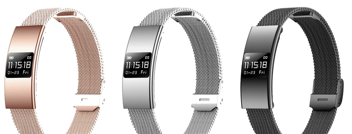 B9 Smart Band — Mesh Metal Strap