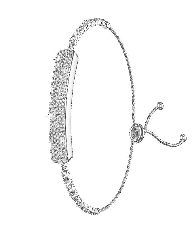 B5 Smart Bracelet — Ultra-Narrow Diamond Style