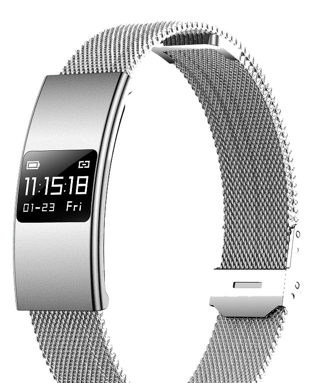 B9 Smart Band — Mesh Metal Strap